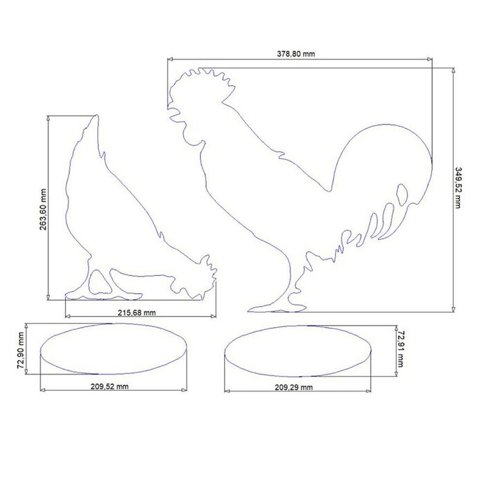 decoratie | Kip en Haan | Roestfiguren voor huis en tuin