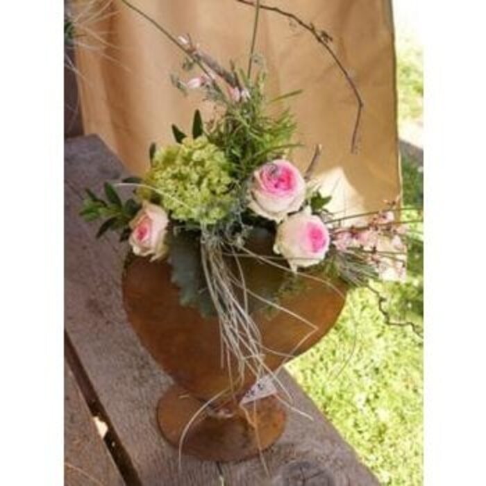 Metalen decoratief hart om te planten | Roest vintage cadeau