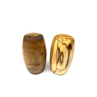 Set van 2 zout- en peperstrooiers FASS van olijfhout