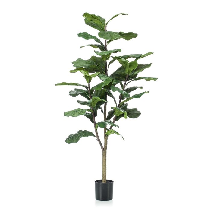 Kunstplant - Ficus Lyrata - Tabaksplant - 125 cm