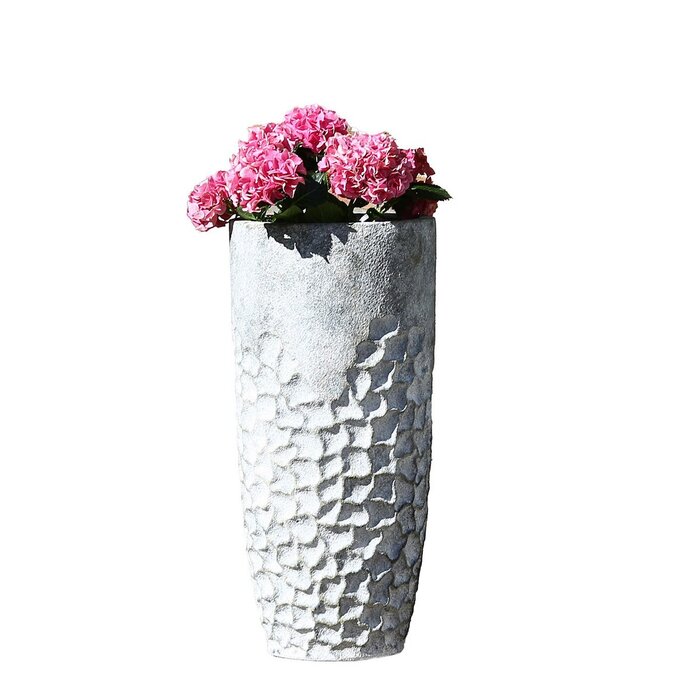 Magnesia plantenbak "Soma" grijs betonlook H.70cm