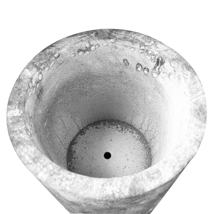 Magnesia plantenbak "Soma" grijs betonlook H.70cm