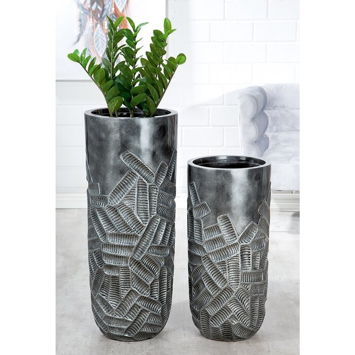 Plantenbak "Atros" antraciet H.76cm