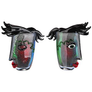 Glasart design vaas “Barbers”