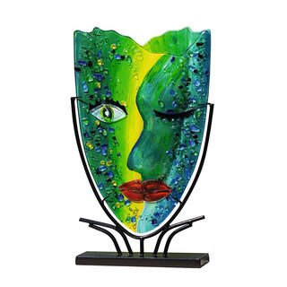 Glasart ovale design vaas Face "Twinkle"