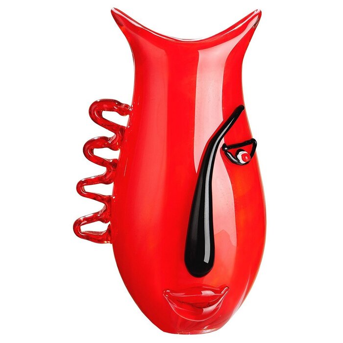 Glasart design vaas "Red Vista"