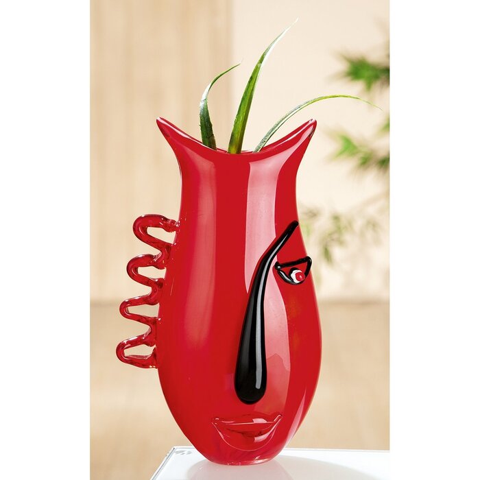 Glasart design vaas "Red Vista"
