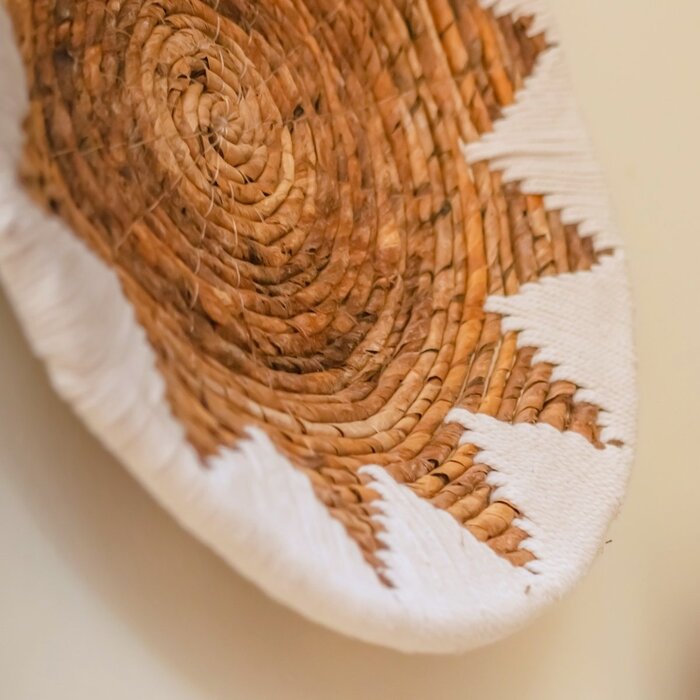 Wanddecoratie | Wandophangset | Fruitschaal | Decoratieve schaal ADARI van bananenvezel (2 maten)