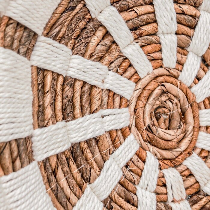 Wanddecoratie | Wandmand | Wandmand | Decoratieve schaal HUTAN van bananenvezel (2 maten)