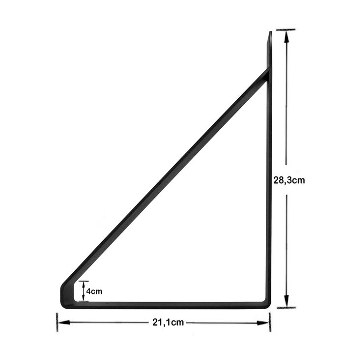 Gorillz Wagon 38 - Industriële - Plankendragers - 2 Stuks Plankdragers - Zwart
