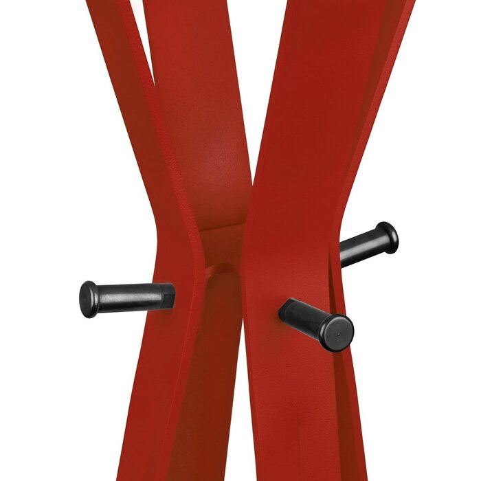 Gorillz Modi - Staande kapstok - Industrieel design - 8 haken - Rood