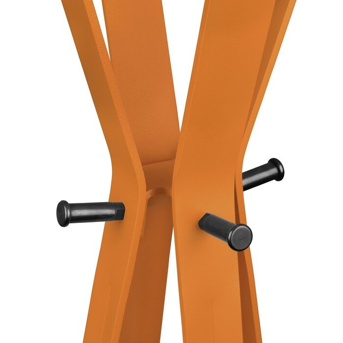 Gorillz Modi - Staande kapstok - Industrieel design - 8 haken - Oranje