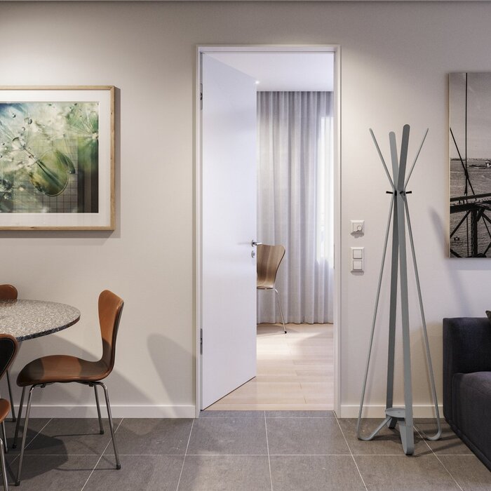 Gorillz Modi - Staande kapstok - Industrieel design - 8 haken - Grijs