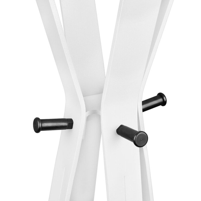 Gorillz Modi - Staande kapstok - Industrieel design - 8 haken - Wit