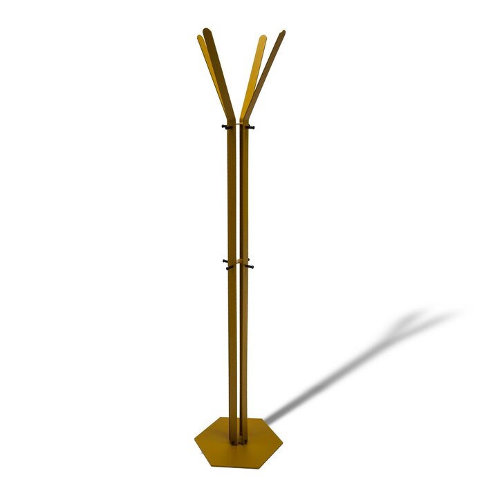 Gorillz Stack Industriële Kapstok Staand 12 Kapstokhaken - Geel