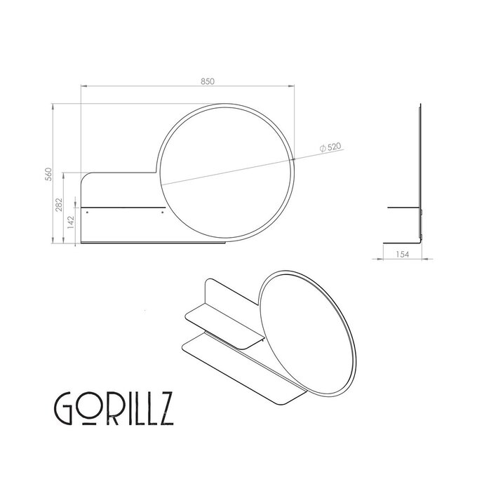 Gorillz Clever - Zwart
