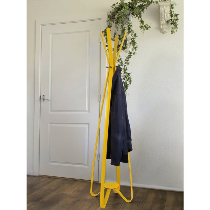 Gorillz Modi - Staande kapstok - Industrieel design - 8 haken - Geel
