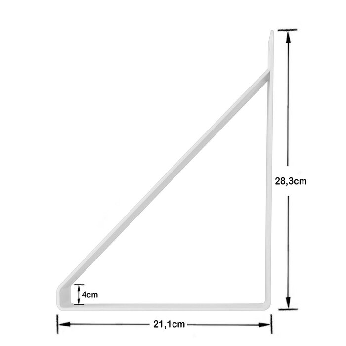 Gorillz Wagon 38 - Industriële - Plankendragers - 2 Stuks - Wit