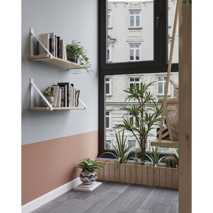 Gorillz Wagon 38 - Industriële - Plankendragers - 2 Stuks - Wit