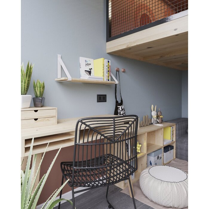 Gorillz Wagon 38 - Industriële - Plankendragers - 2 Stuks - Wit