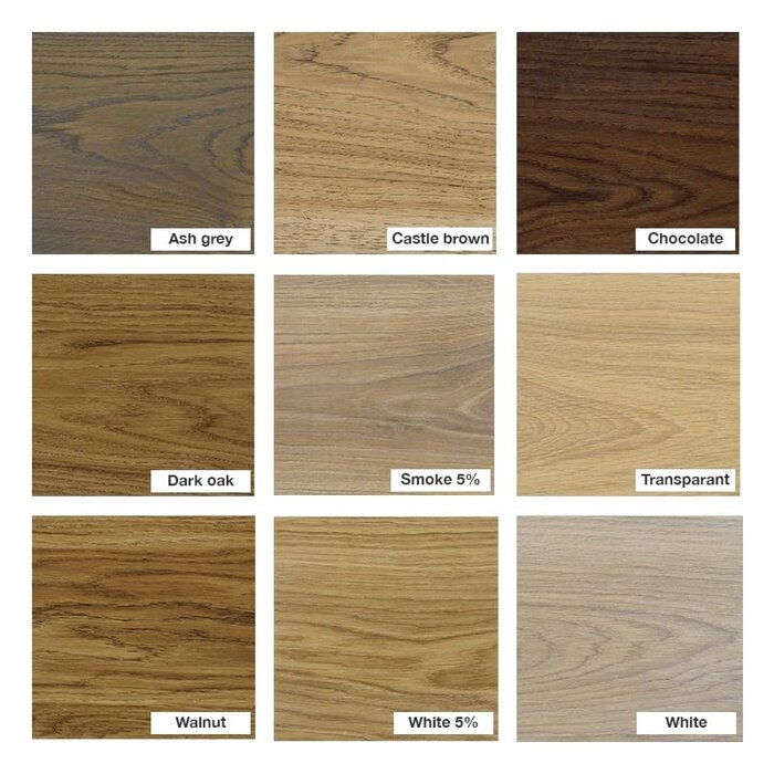 Wood & Work Eiken wandplank - Zwevend - Facet