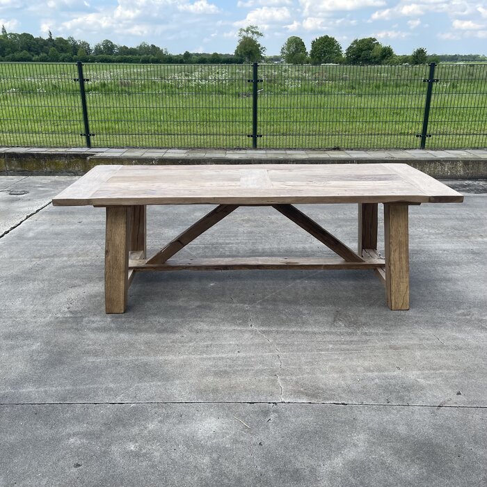 Wood & Work Ambachtelijke handgemaakte kloostertafel