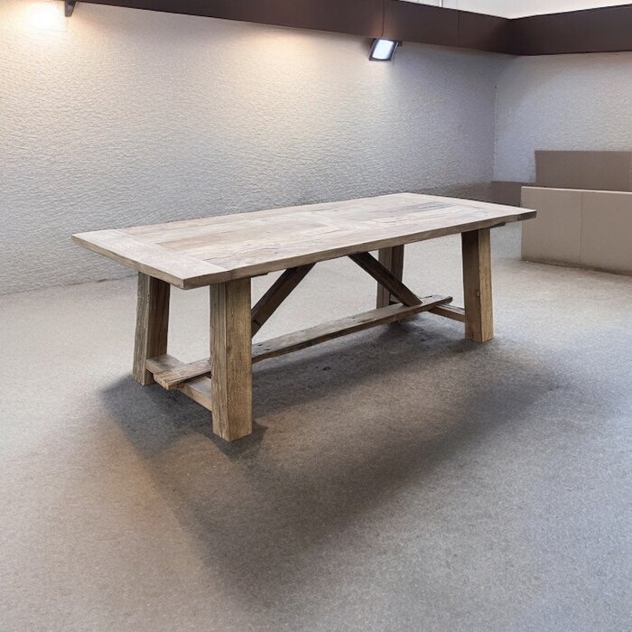 Wood & Work Ambachtelijke handgemaakte kloostertafel