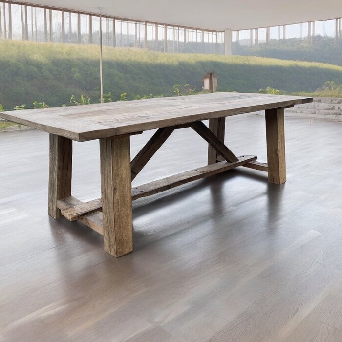 Wood & Work Ambachtelijke handgemaakte kloostertafel