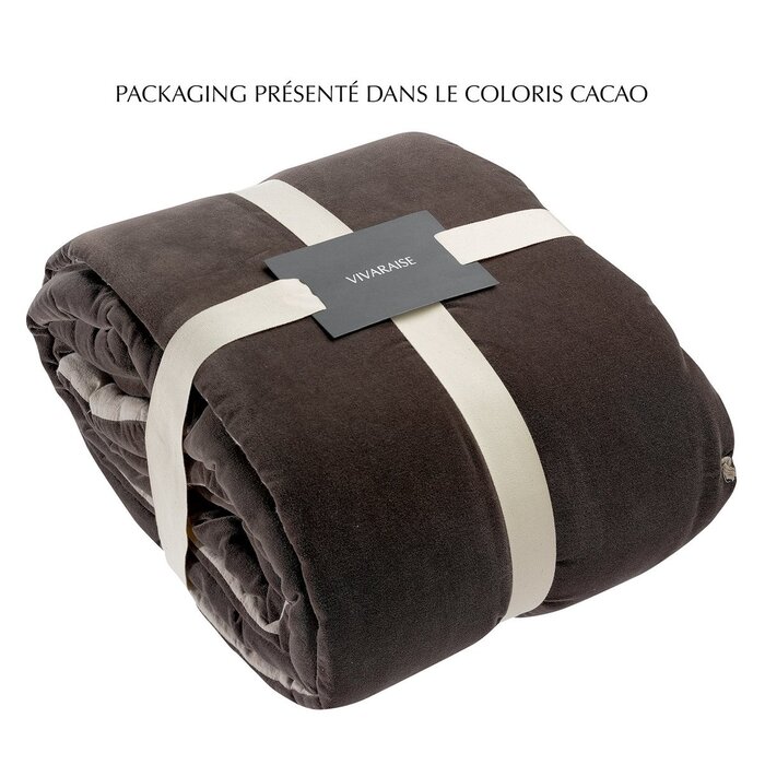 Geknoopt plaid Elise Opaline 140 x 200