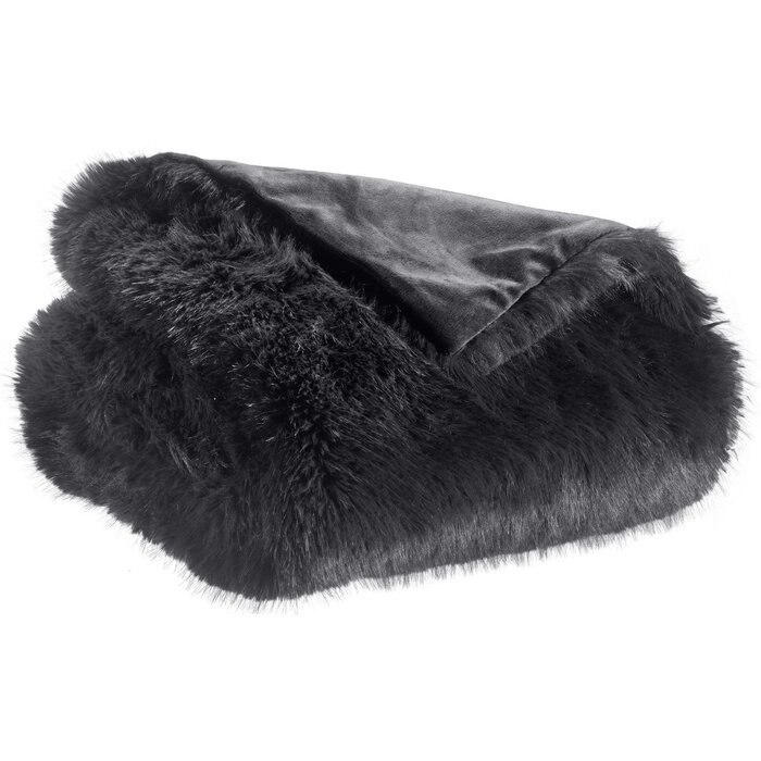 Maxi gerecycled plaid Nolan Caviar 180 x 220