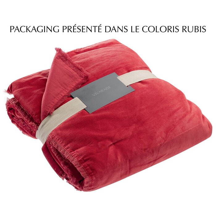 Plain throw Fara Ruby 135 x 200