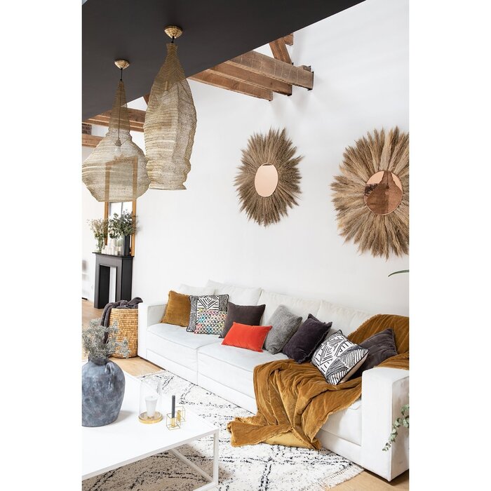 Plain throw Fara Bronze 135 x 200