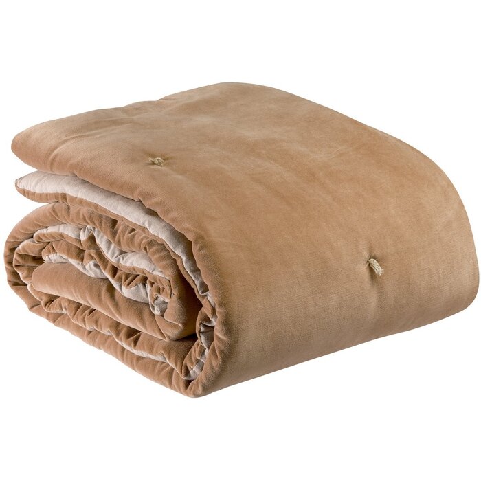 Elise Camel geknoopte stippendeken 140 x 200