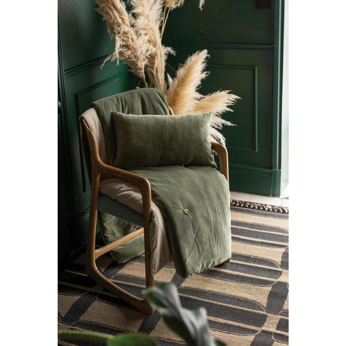 Elise Verbena geknoopte stippendeken 140 x 200