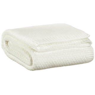 Gerecyclede gebreide deken Danilo Neige 130 x 160