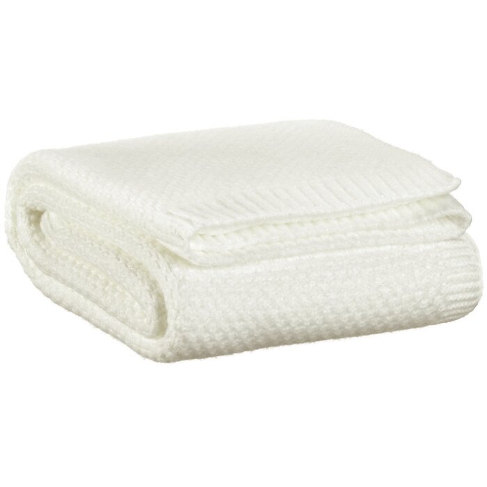 Gerecyclede gebreide deken Danilo Neige 130 x 160