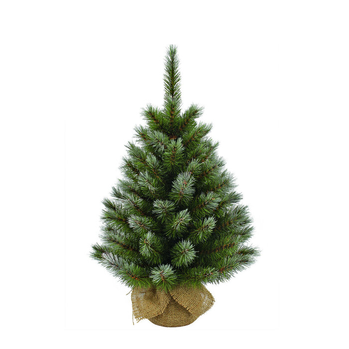 Pittsburgh Kunstkerstboom in Jute - H60 x Ø38 cm - Groen Frosted