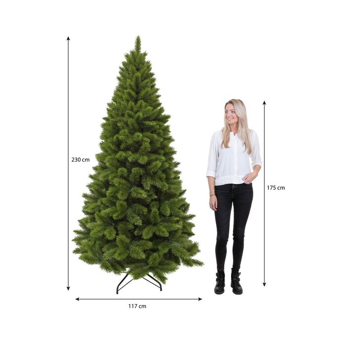 Camden Kunstkerstboom Slim - H230 x Ø117 cm - Groen