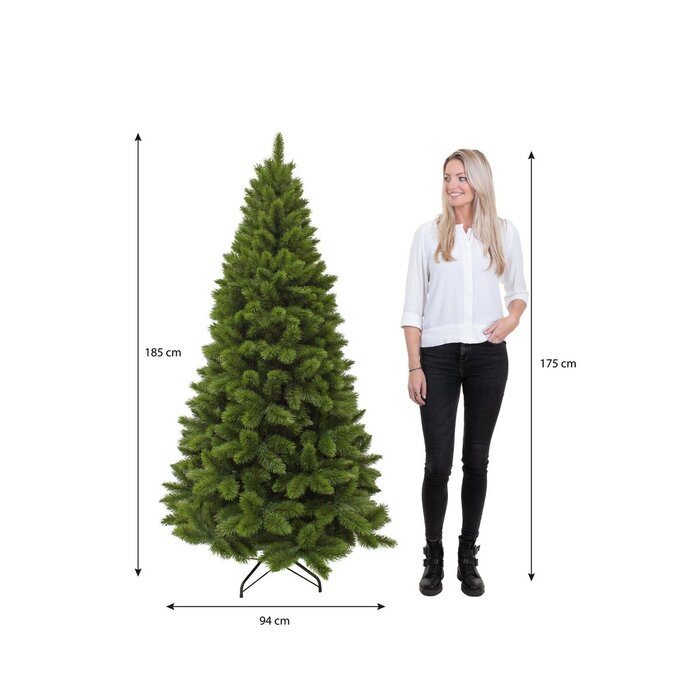 Camden Kunstkerstboom Slim - H185 x Ø94 cm - Groen
