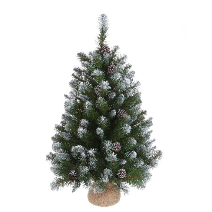 Empress Kunstkerstboom in Jute - H90 x Ø71 cm - Frosted Green