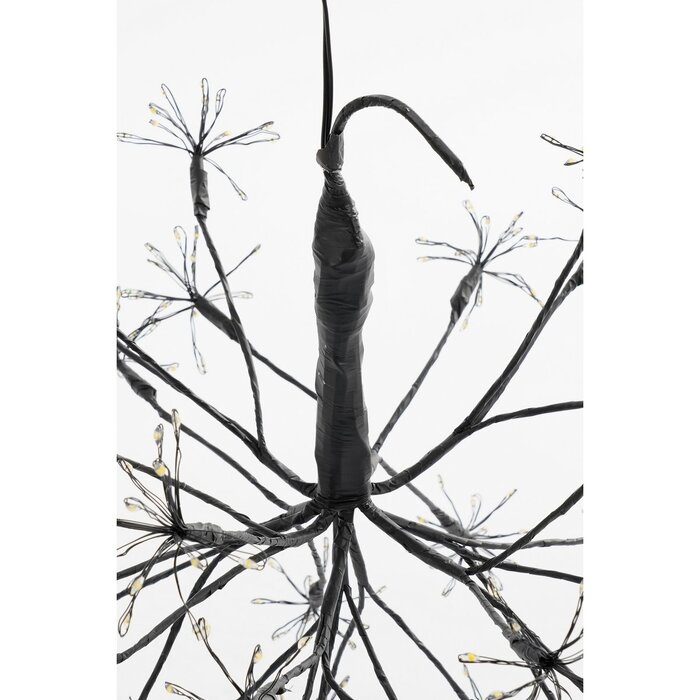 Kerstverlichting Bal met Warm Witte LED Lampjes - Ø40 cm - Zwart