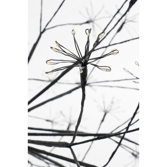 Kerstverlichting Bal met Warm Witte LED Lampjes - Ø70 cm - Zwart