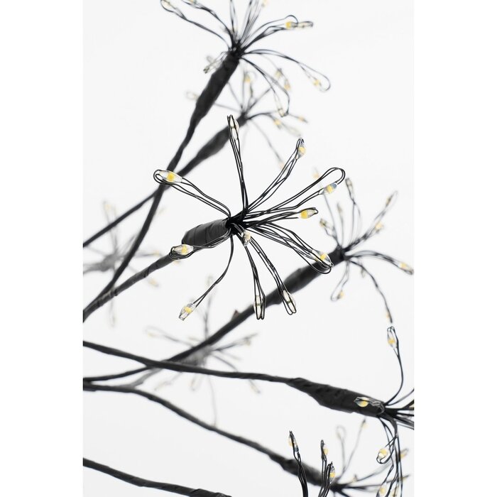 Kerstverlichting Bal met Warm Witte LED Lampjes - Ø40 cm - Zwart