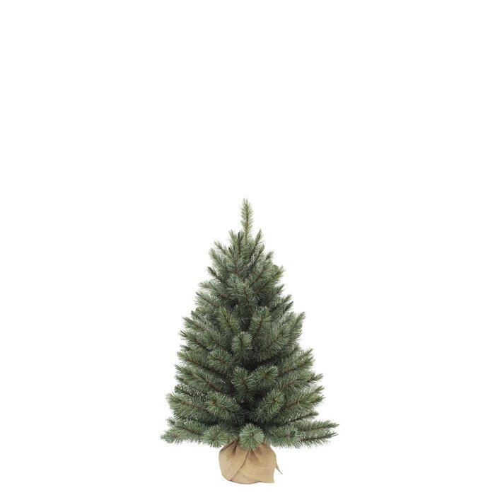 Forest Frosted Kunstkerstboom in Jute - H60 x Ø46 cm - Blauw