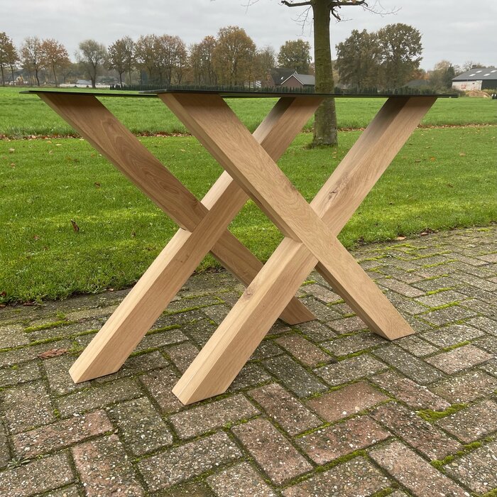 Wood & Work Eiken tafelpoot X vorm