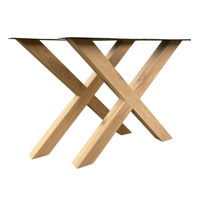 Wood & Work Eiken tafelpoot X vorm