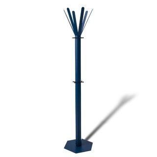 Gorillz Molto - Industrieel - Staande Kapstok - 14 Kapstokhaken - Blauw - Metaal Copy
