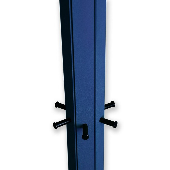 Gorillz Molto - Industrieel - Staande Kapstok - 14 Kapstokhaken - Blauw - Metaal Copy