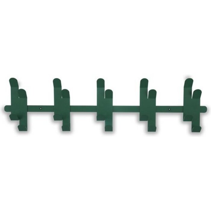 Gorillz Origami - Wandkapstok - 10 Dubbele - Kapstok Haken - Groen
