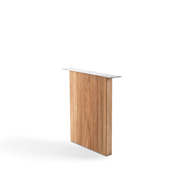 Wood & Work Eiken tafelpoot wang massief met rib